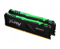 KINGSTON DDR4 Fury Beast RGB 16GB(2*8GB)/3200 CL16 KF432C16BBAK2/16 - 667789 - zdjęcie 1